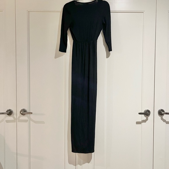 Wyatt Long Summer Dress, Black, 3/4 Sleeves, Size S - Picture 8 of 12